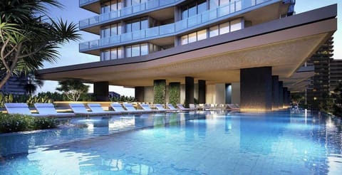 "Dive into serenity in our expansive 50m pool. Perfect for laps or leisurely floats, it's your personal oasis of refreshment."