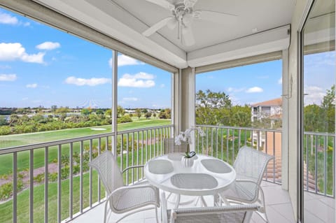 Relax and unwind on the private screened balcony