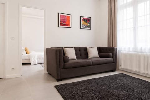 The open-plan living, kitchen and dining area
