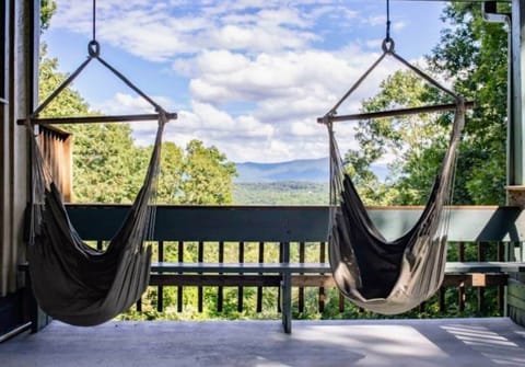 swing chairs for napping, relaxing or enjoying the view (chairs removed during winter season)