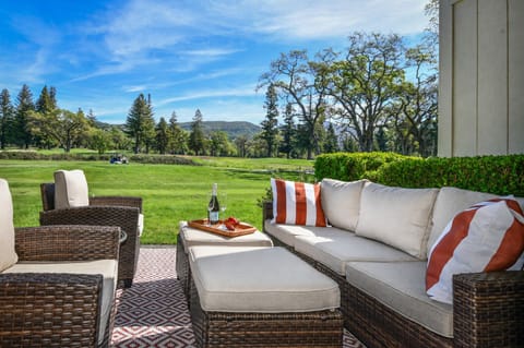 Relax and put your feet up while enjoying gorgeous views over the golf course. 