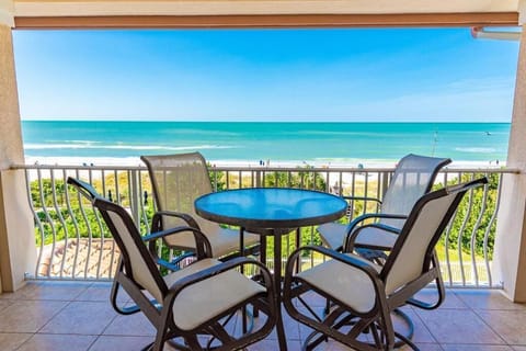 Private balcony with direct ocean views