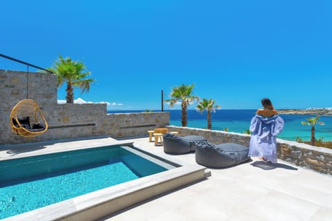 Junior Suite with Private Pool Sea View and Big Private Terrace | Terrace/patio
