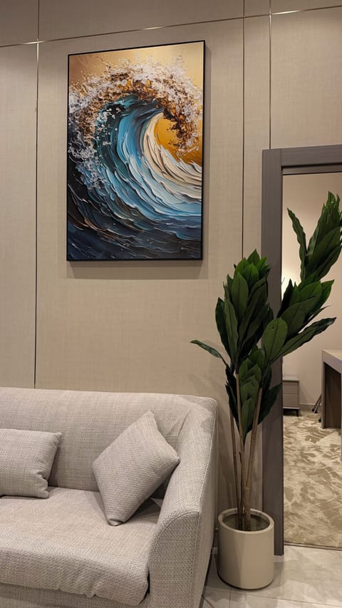 Apartment, 1 Bedroom, Accessible, Smoking | Living room