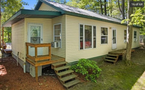 Welcome to Cabin 1, this is the ack of the cabin that backs up to the state park