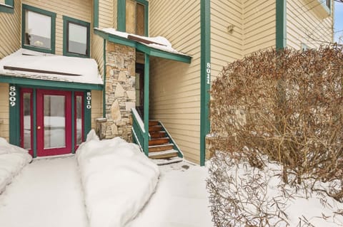 Outdoors, Shelter, House, Staircase, Door
