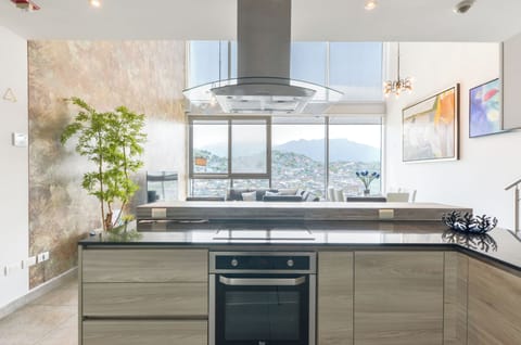 Premium Suite | Private kitchen | Full-size fridge, microwave, oven, blender