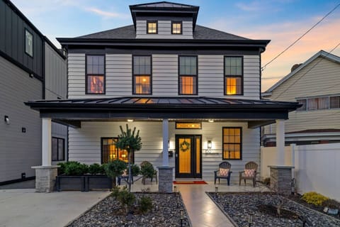 Evening elegance: see how this home transforms after dark.