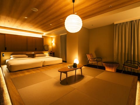 Modern Japanese-style Room [No Smoking] Extra beds will be provided depends on the number of adults | Premium bedding, down comforters, in-room safe, blackout drapes