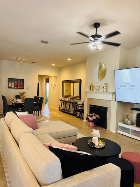 Nice and cozy living room where everyone is spending their quality time together