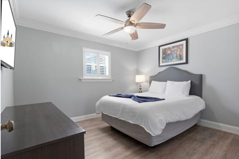 Restful bedroom with soft natural tones