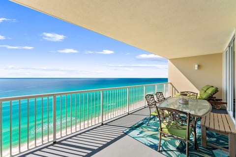 Step onto your private balcony and breathe in the ocean air as turquoise waves stretch endlessly before you.