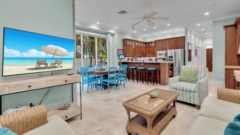 Settle into your spacious living area where a large Smart HDTV awaits...