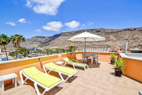 Step outside onto the private roof terrace, a highlight of this apartment. 