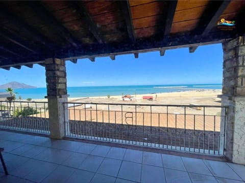 Wake up to the ocean at Casa Barber vacation rental in San Felipe BC — this house offers a direct beach view so you can see the Sea of Cortez from your window.