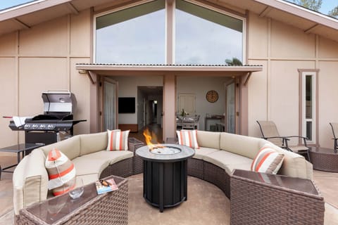 Enjoy the outdoor spaces complete with firepit, hot tub and outdoor dining.