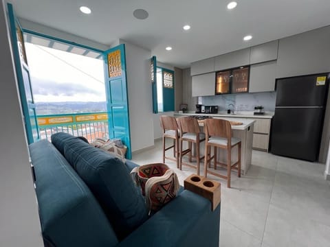 Apartment, Balcony, Valley View | Living area | 50-inch flat-screen TV with digital channels