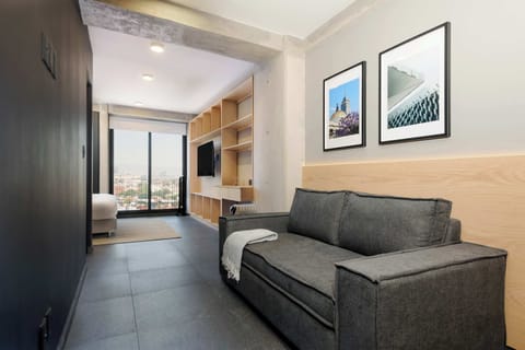 Bright living area with modern design