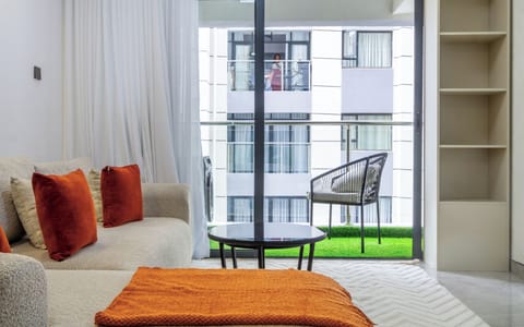 Comfort Apartment, Balcony, City View | Living area | Flat-screen TV