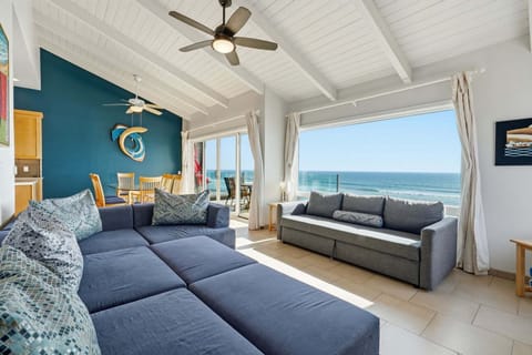 Spacious living room with sweeping ocean views
