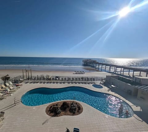 SunGlow pool drone view