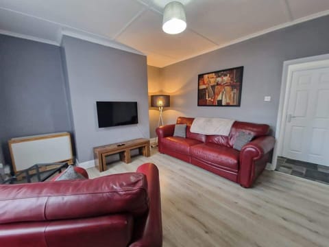 Living Room with folding dining table and chairs for 4 people