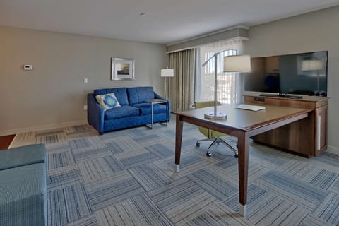 Studio Suite, 1 King Bed, Non Smoking, Refrigerator & Microwave | Living area | 42-inch LCD TV with cable channels, TV