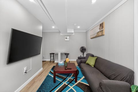 Cozy living area with TV and seating