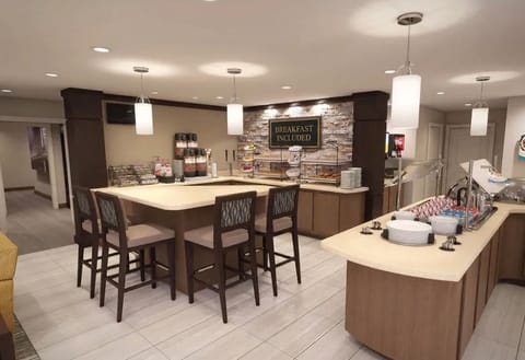 Complimentary weekday breakfast island stocked with pastries and beverages, free with your stay!