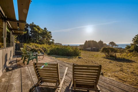 Breathe in the fresh ocean air from the deck, your front-row seat to breathtaking sunsets and tranquil mornings.