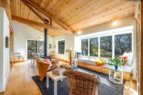 Bask in the warm glow of sunlight streaming through the large windows, creating a perfect backdrop for your afternoon relaxation.