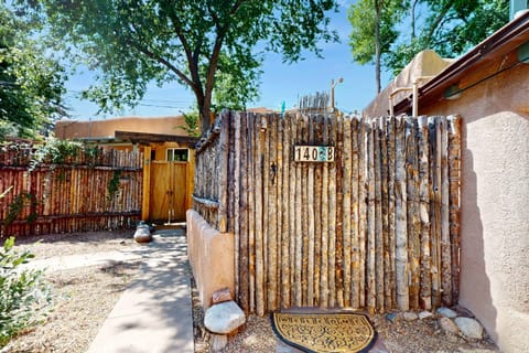 Arrive at your private adobe casita behind a coyote-fence gate