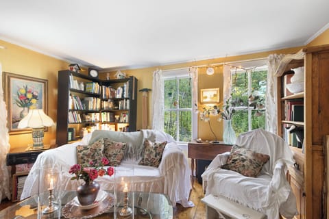 Living Room with pellet stove