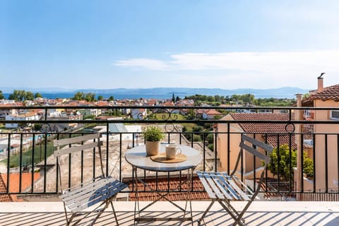 Private balcony with beautiful sea views — perfect for morning coffee or evening drinks.