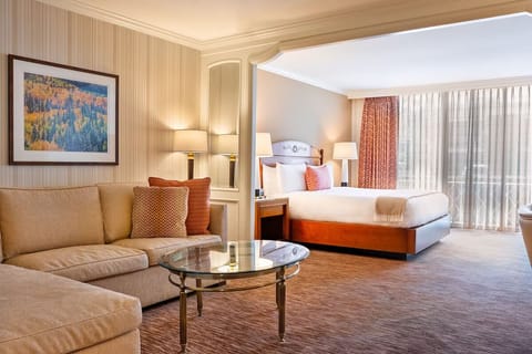 Stretch out in the spacious suite with cozy seating.