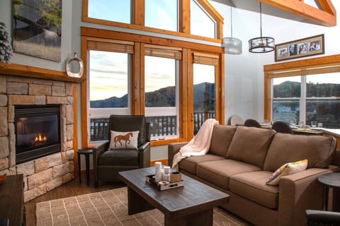 Relax by the fireplace watching your favorite shows