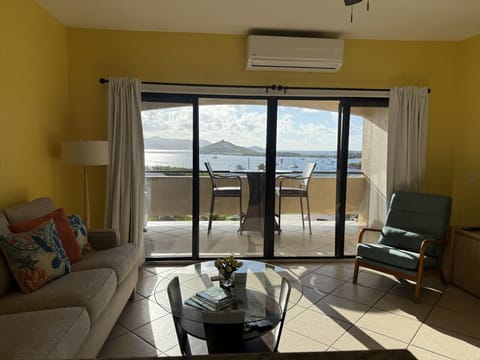 Living room with ocean view