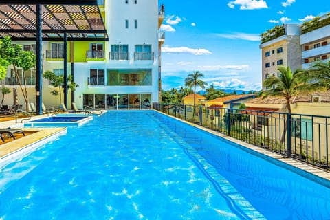 Refresh yourself in the pool available for your crew