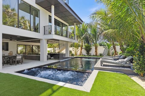 Private Pool and Spa with Outdoor Lounge Area