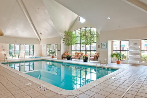 Have fun splashing around in the indoor heated pool!