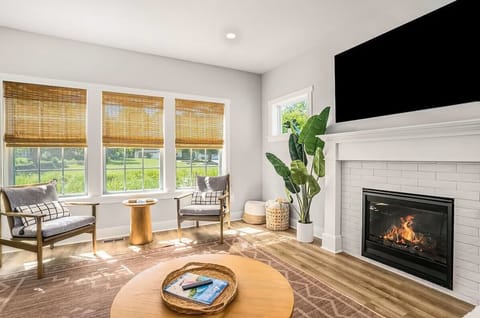 Family room with meadow view