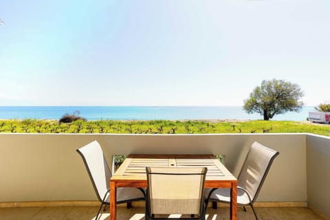 Balcony with Sea View and Outdoor Dining Area