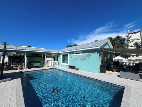 Beach house with pool.