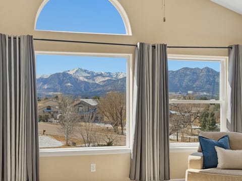 Pikes Peak & USAFA view right outside the living room window