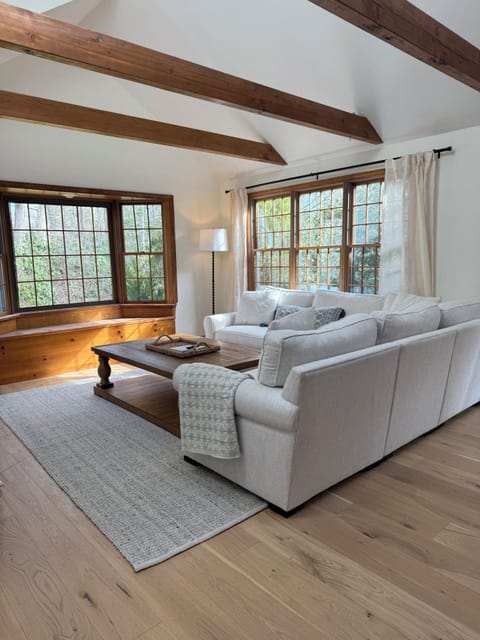 Living room with smart TV and AC