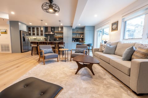 Kitchen and living area