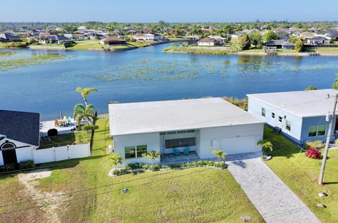 Waterfront retreat with stunning lake views and spacious yard