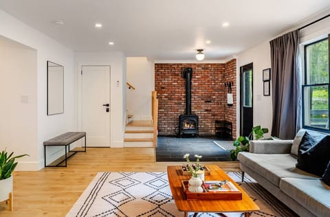 The moment you open the door, the main level unfolds to a bright open space.