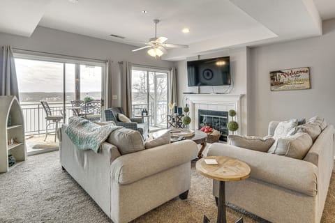 Lake Ozark Vacation Rental | 3BR | 2BA | 1,200 Sq Ft | Stairs Required