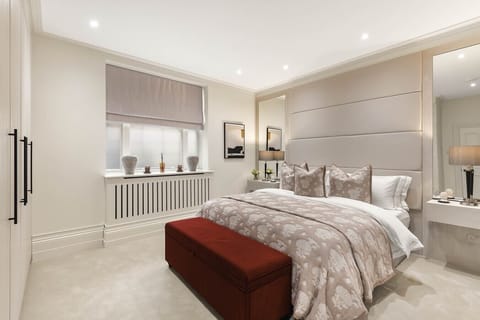 Bedroom 1 - Super King Size Bed | Digital Safe Box | Carpet | In-built Wardrobes | Artwork